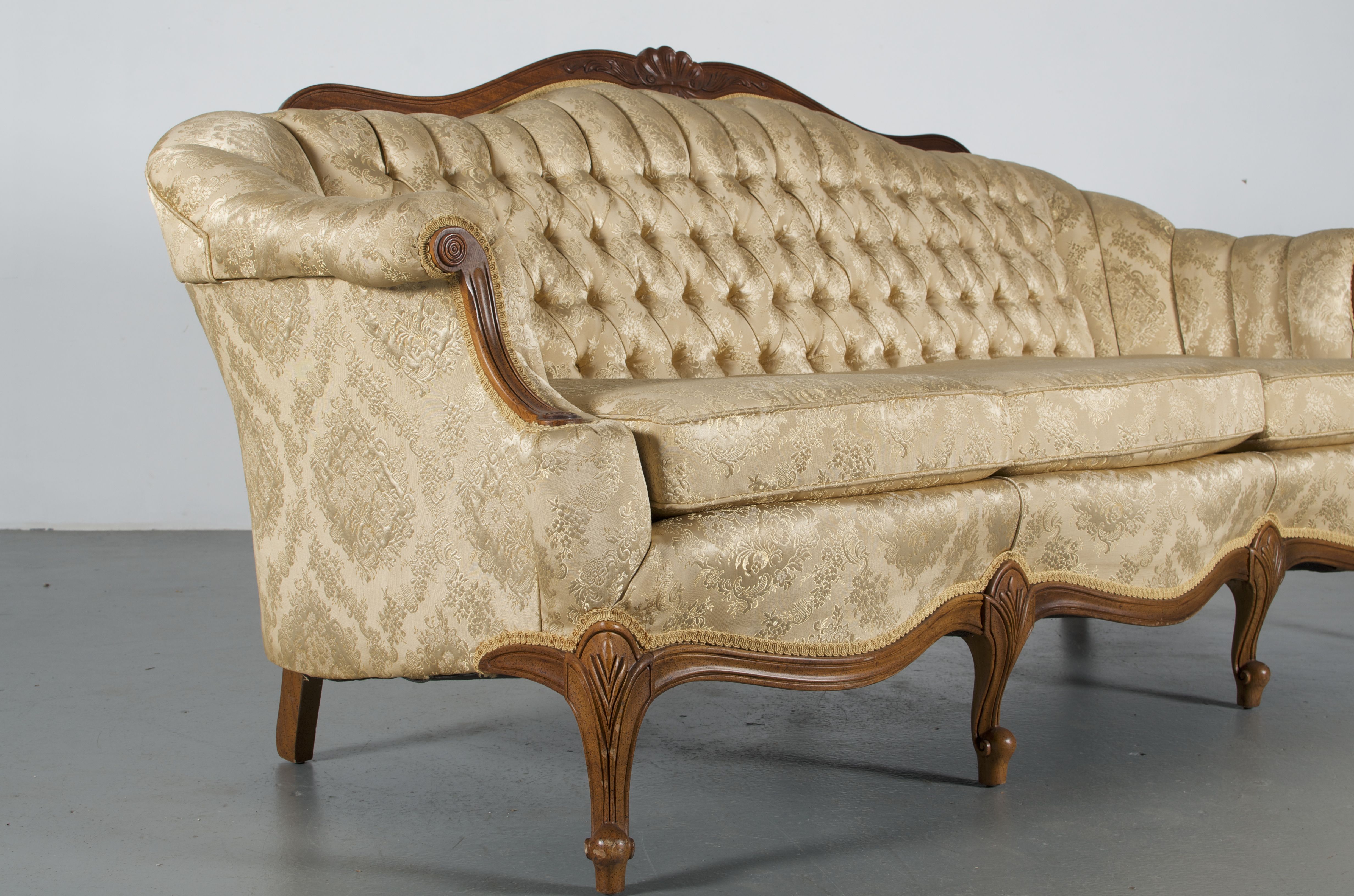 Regence Style Upholstered Sofa