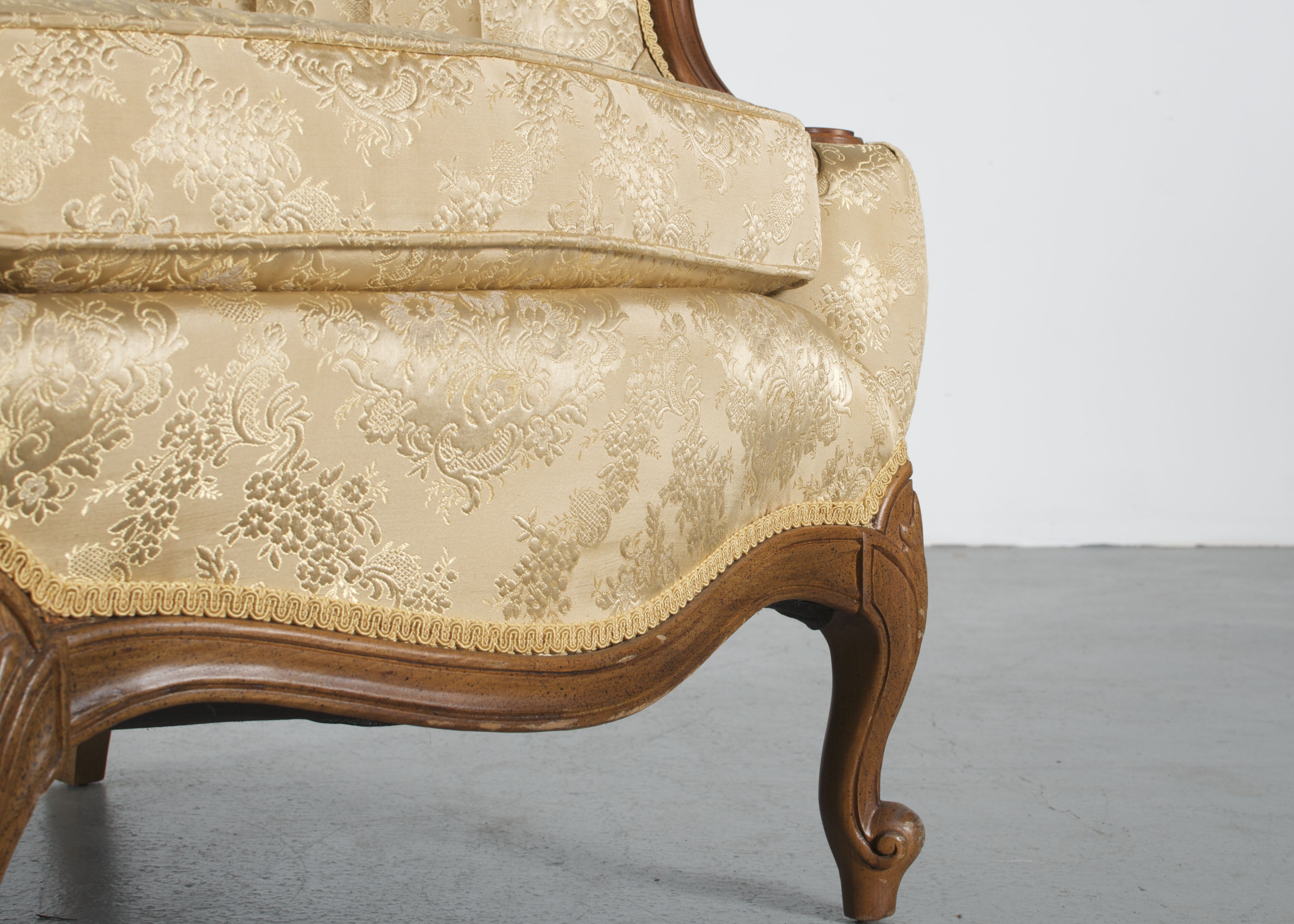 Regence Style Upholstered Sofa