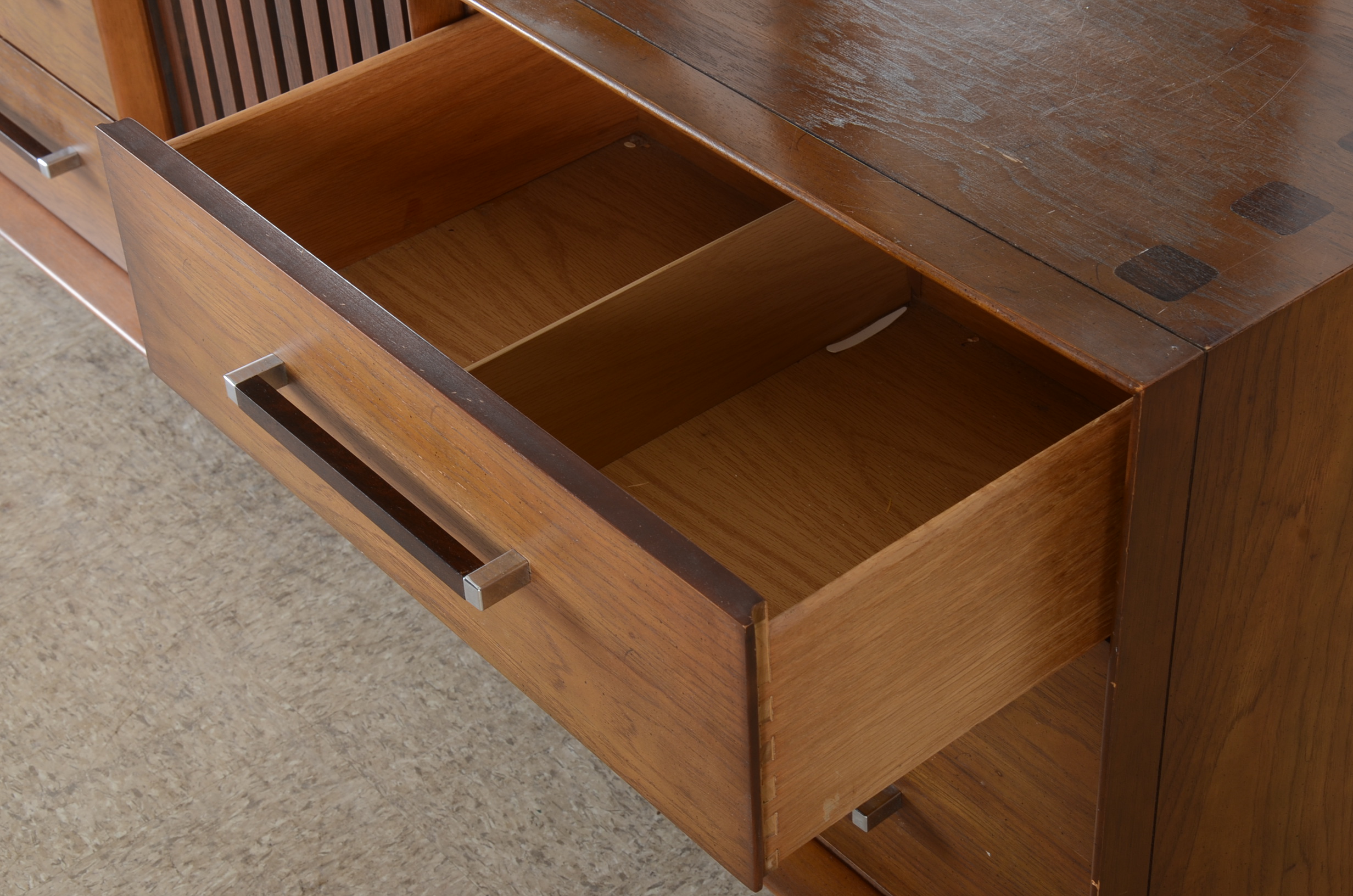 Lane Mid-Century Chest of Drawers Double Mirror