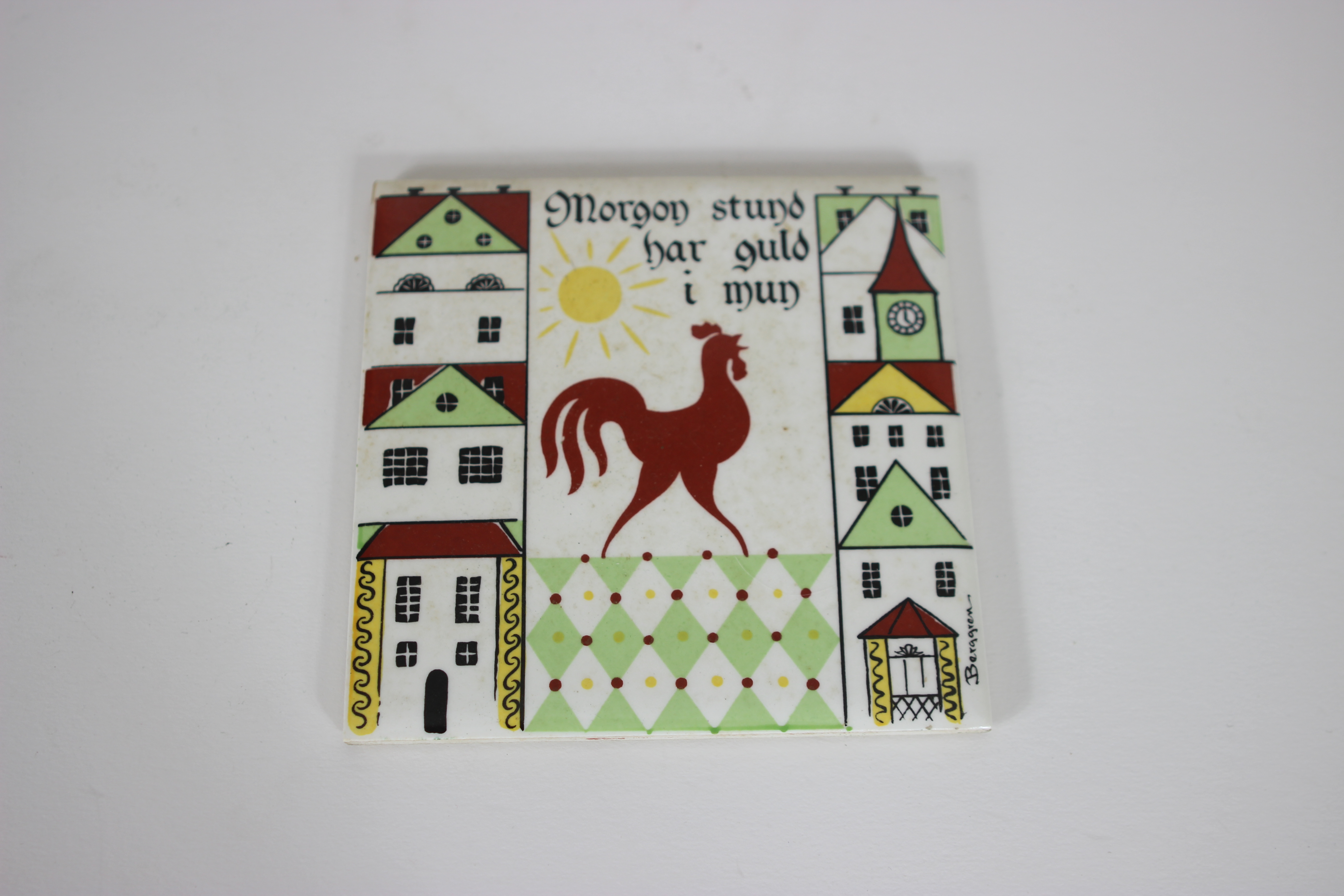 Vintage Hand-Decorated Tiles