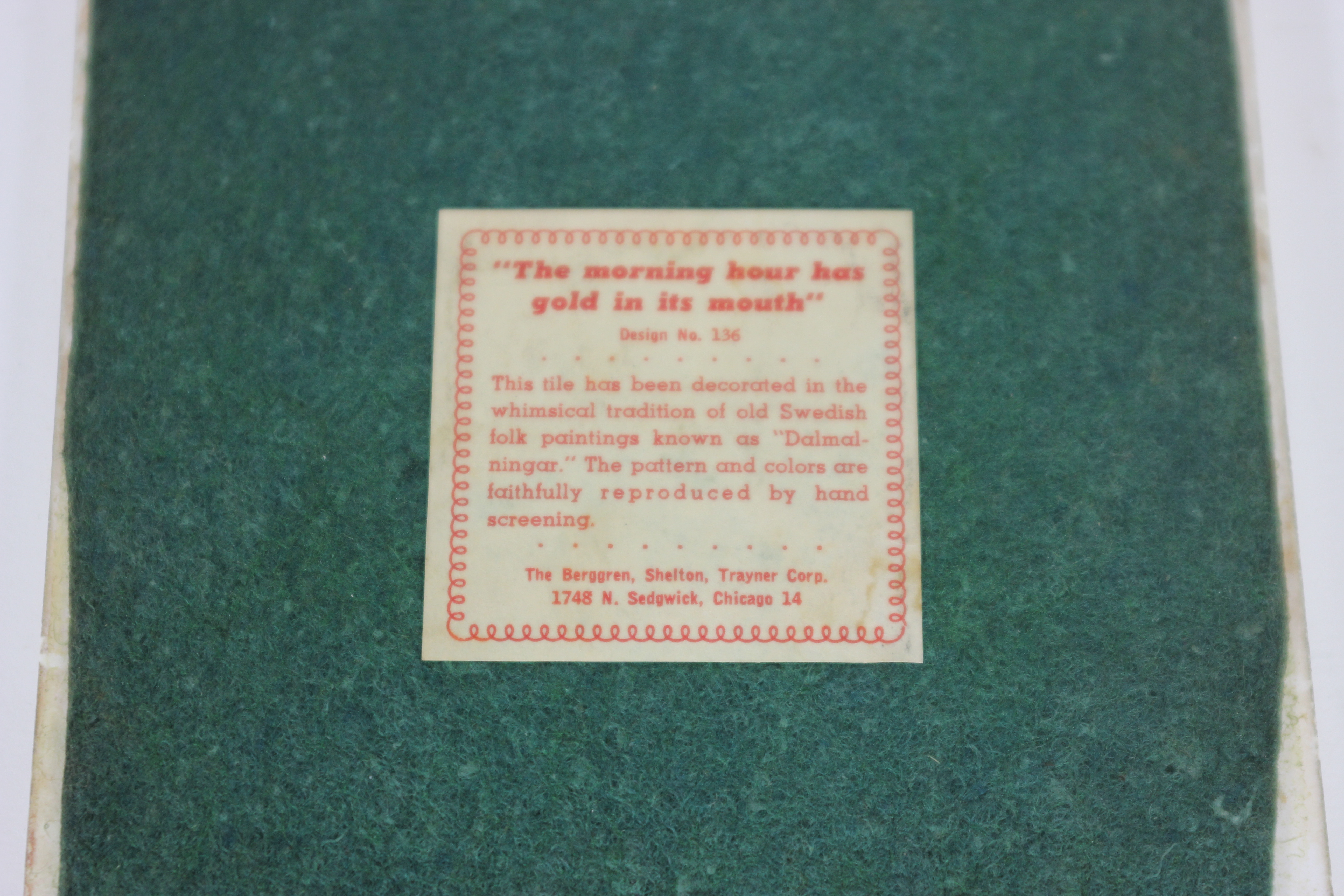 Vintage Hand-Decorated Tiles