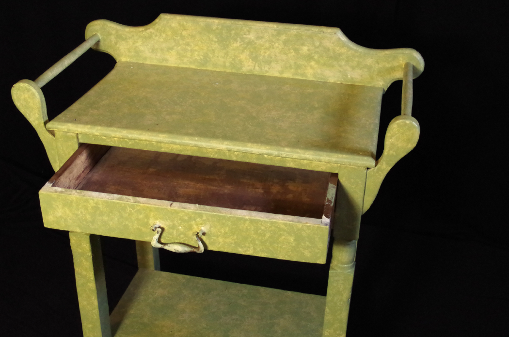 Vintage Wash Stand with Light Green Shabby Chic Finish