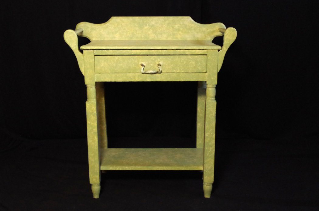 Vintage Wash Stand with Light Green Shabby Chic Finish
