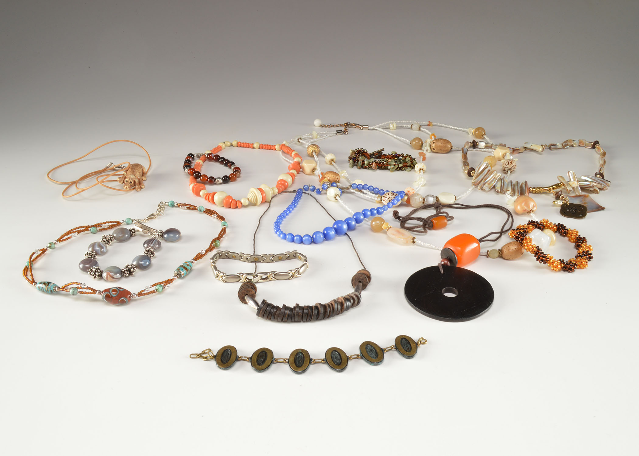 Collection of Beaded and Stone Costume Jewelry