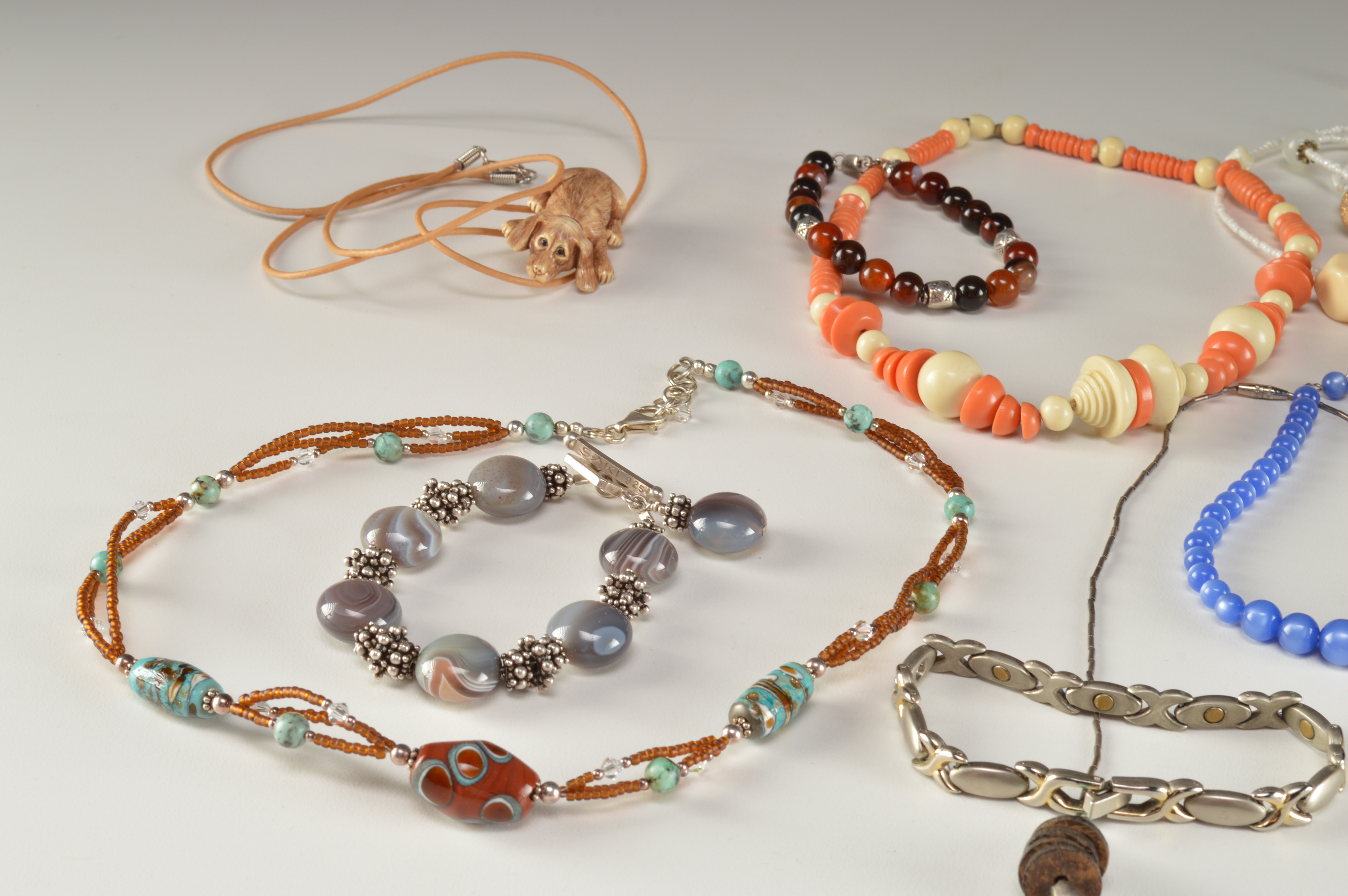 Collection of Beaded and Stone Costume Jewelry
