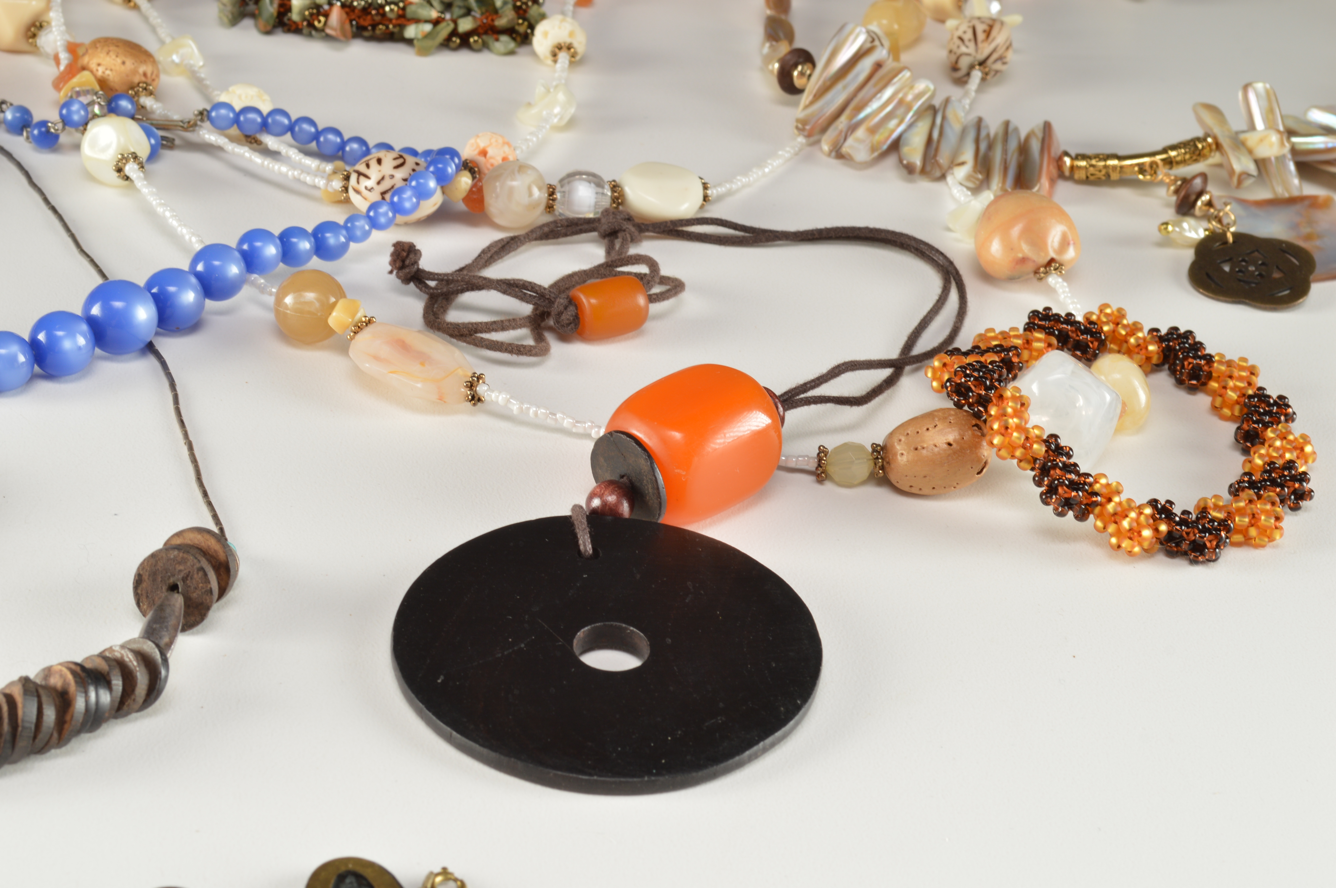 Collection of Beaded and Stone Costume Jewelry