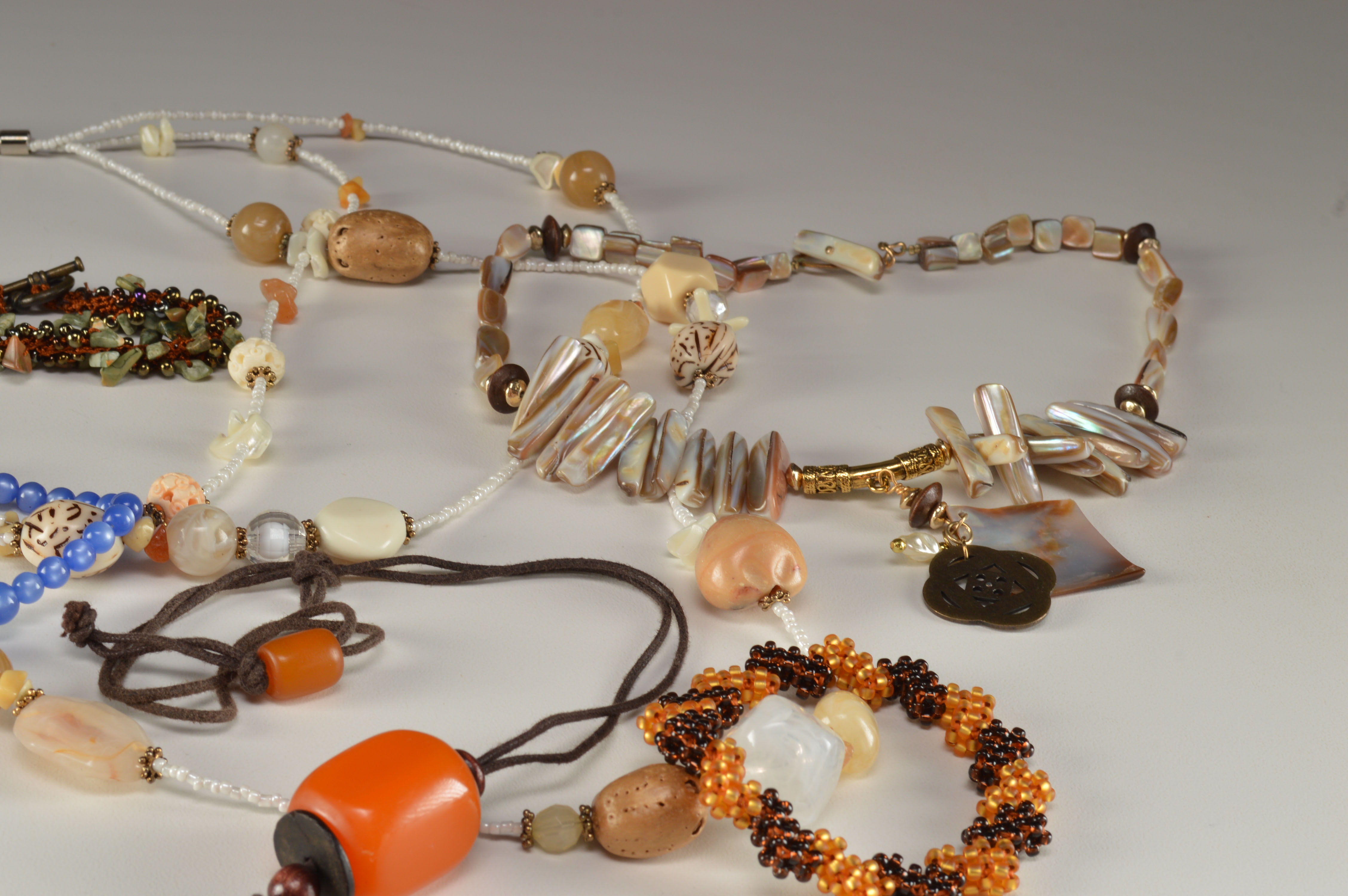 Collection of Beaded and Stone Costume Jewelry