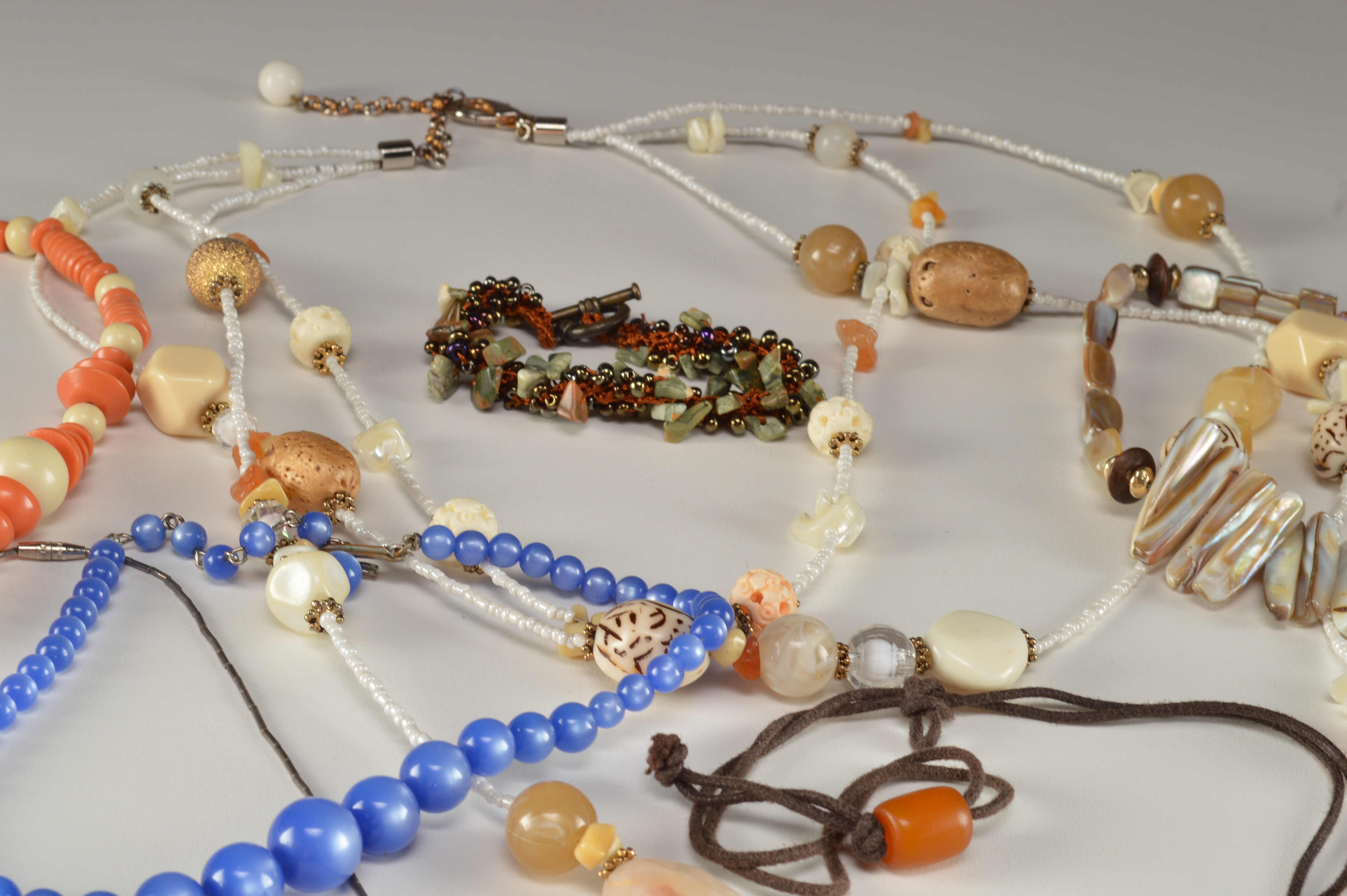 Collection of Beaded and Stone Costume Jewelry