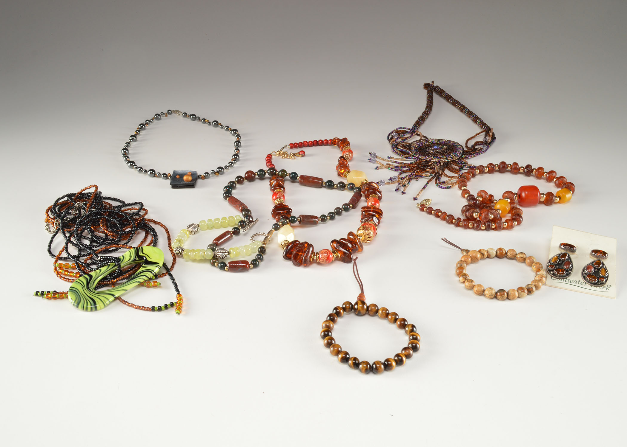 Group of Necklaces Earrings and Bracelets, Costume Jewelry