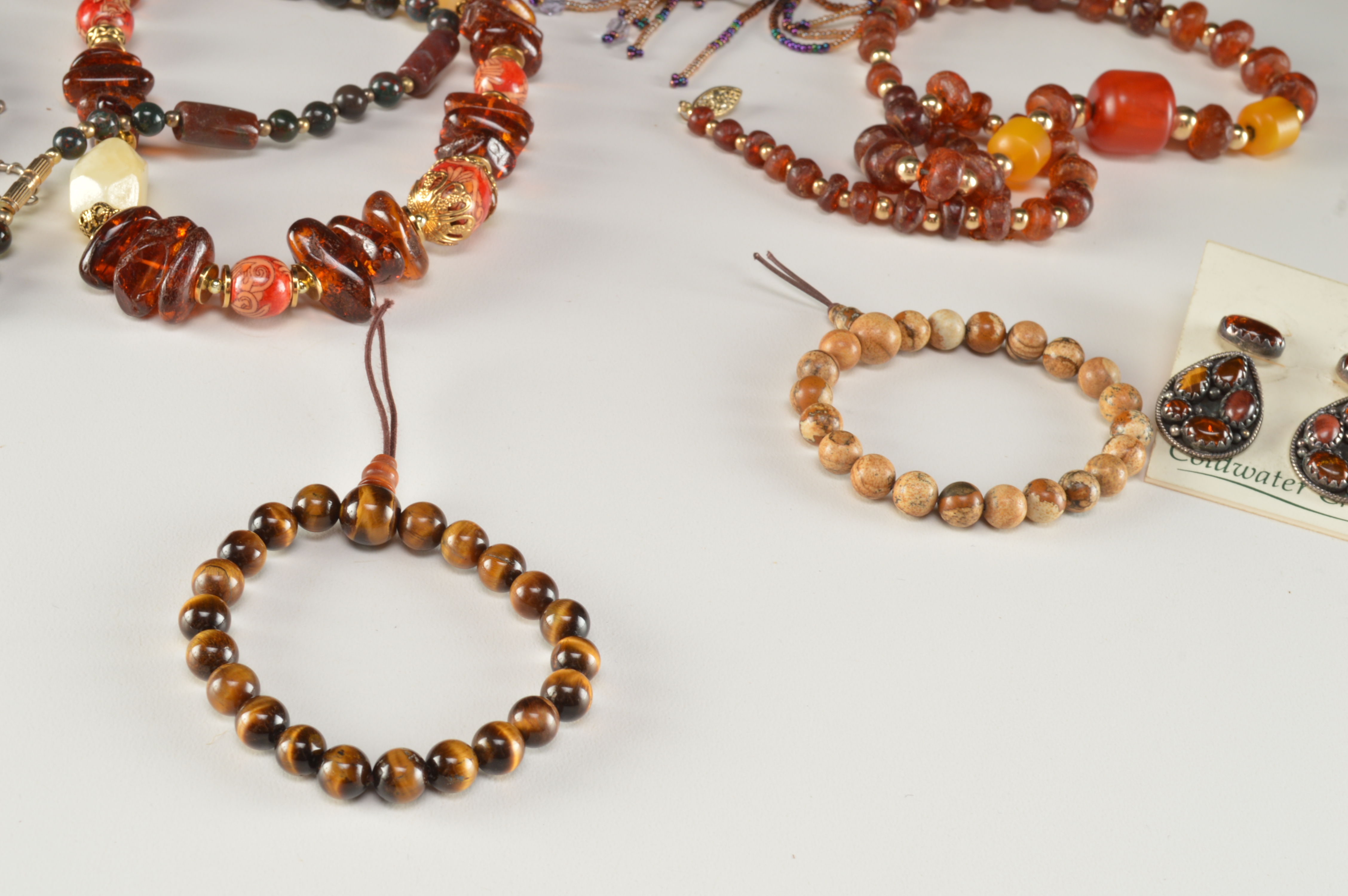 Group of Necklaces Earrings and Bracelets, Costume Jewelry