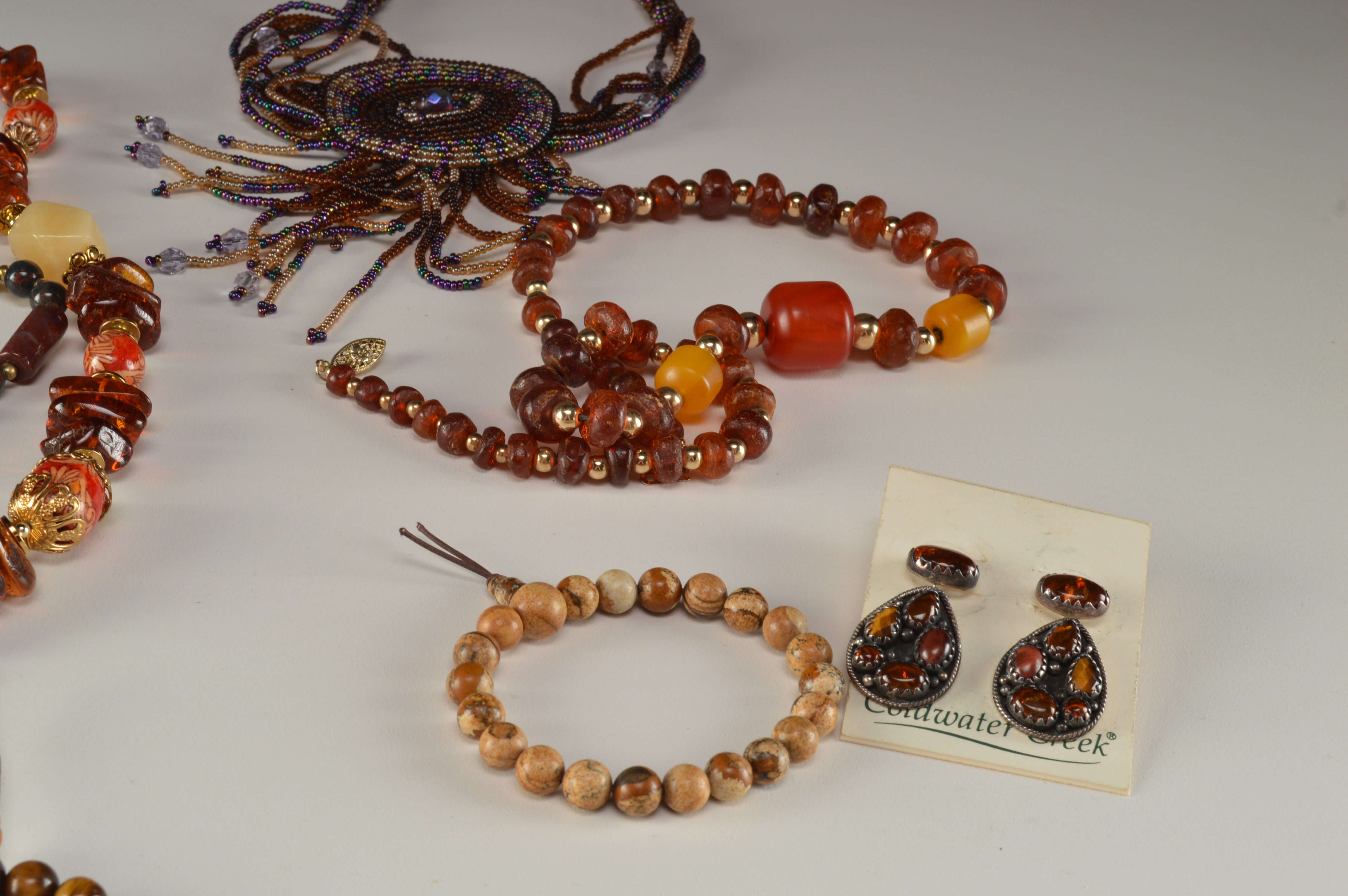 Group of Necklaces Earrings and Bracelets, Costume Jewelry