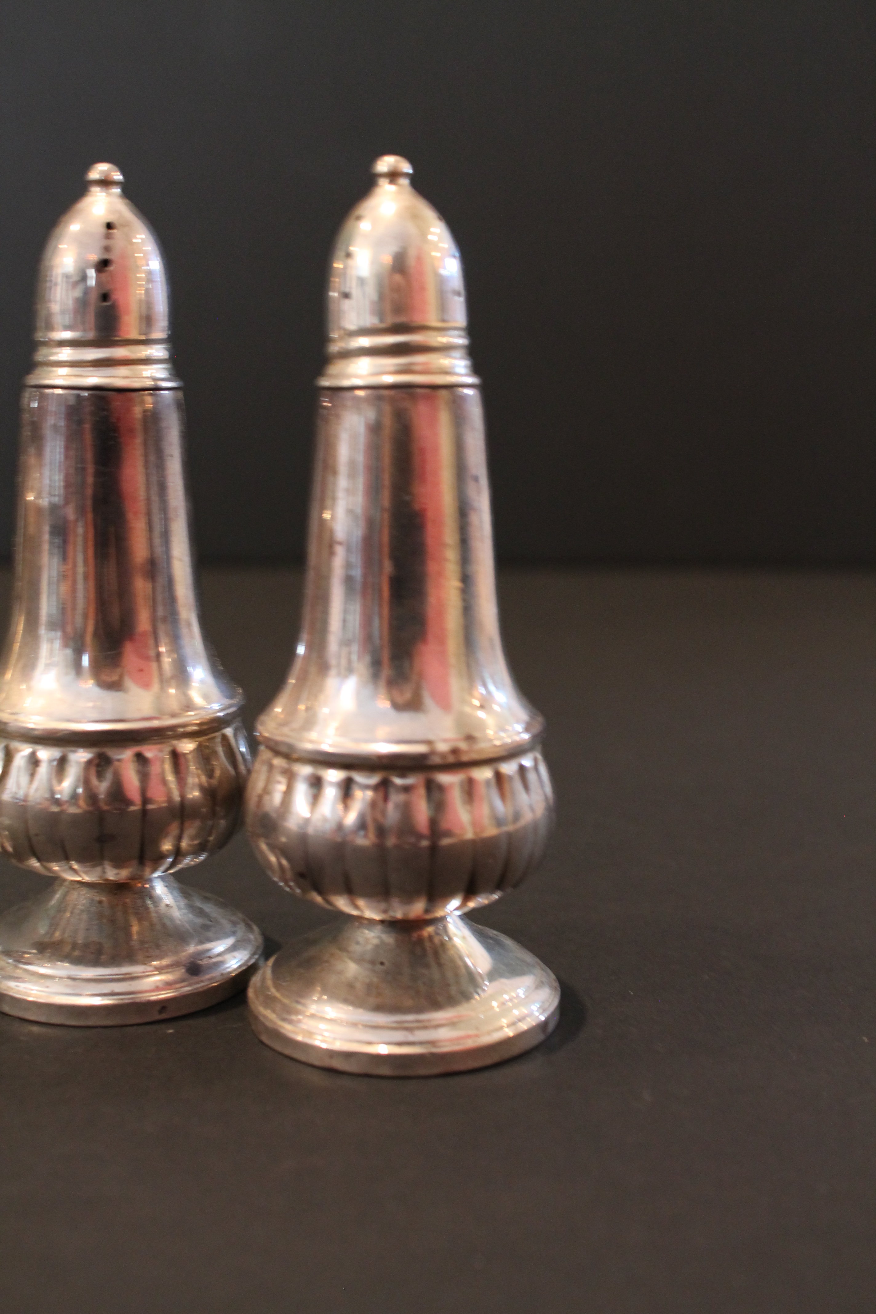 Silver Plate Salt and Pepper Pairs