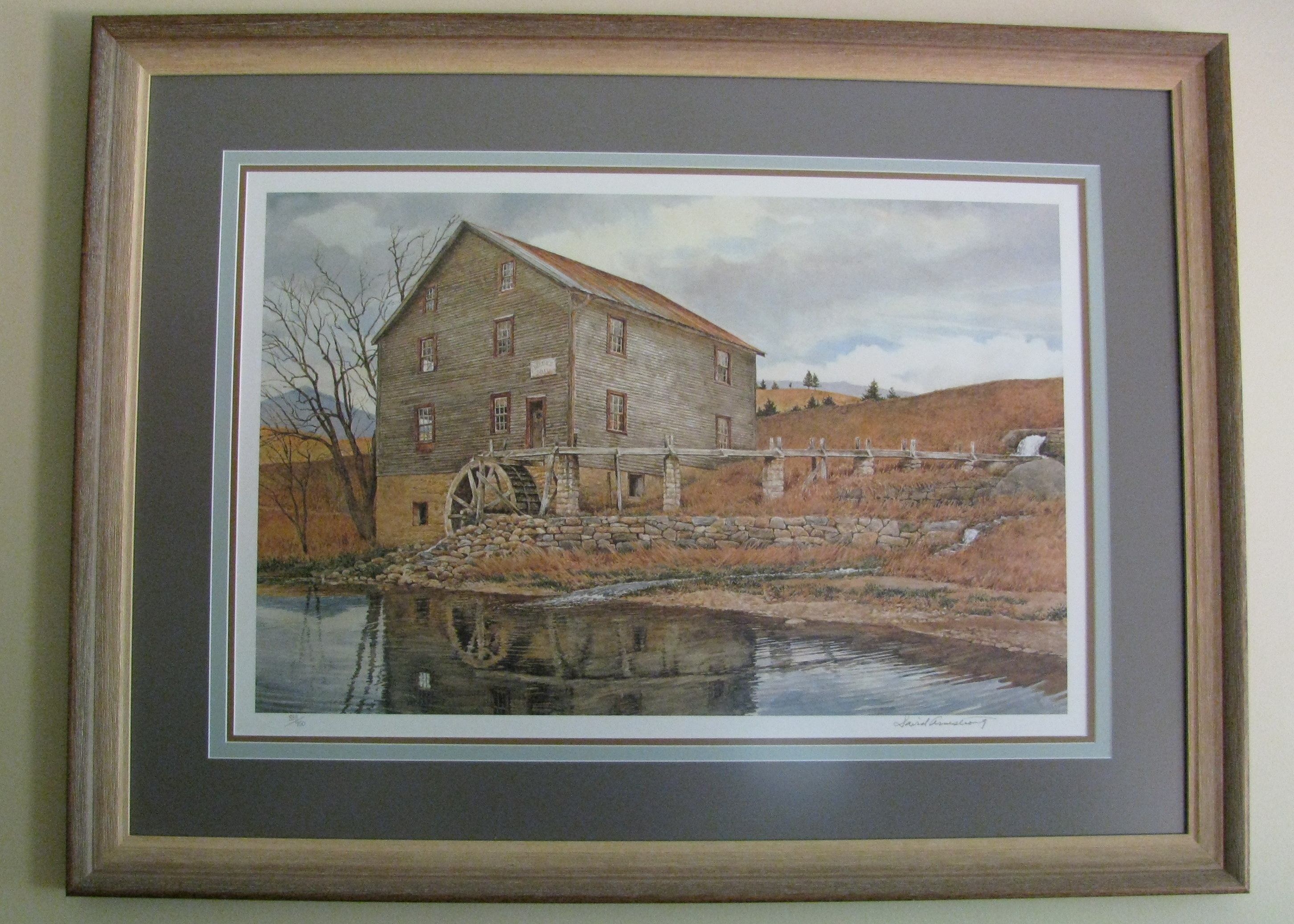 Original David Armstrong Limited Edition "Wade's Mill" Lithograph