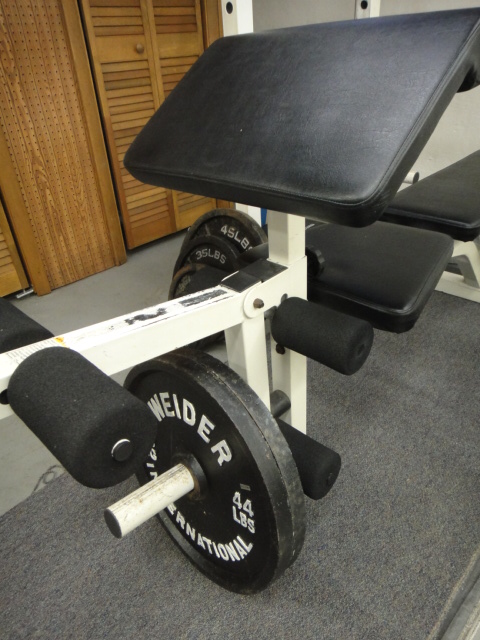 Weider Pro OLC Weight Lifting Machine & Weights