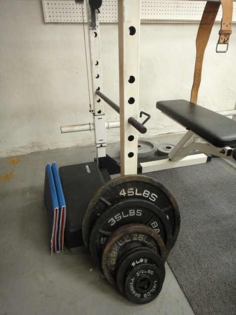 Weider Pro OLC Weight Lifting Machine & Weights