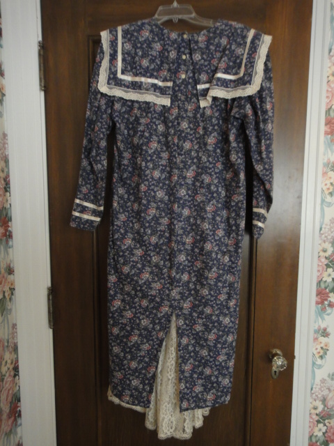 Vintage Gunne Sax by Jessica Blue Floral Dress