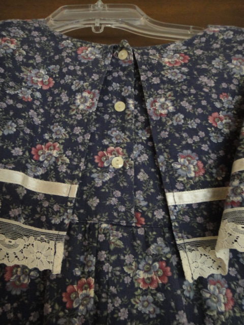 Vintage Gunne Sax by Jessica Blue Floral Dress