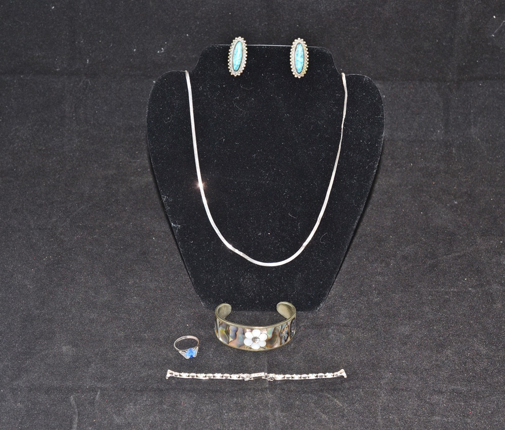 Collection Of Mostly Vintage Sterling Silver Jewelry 