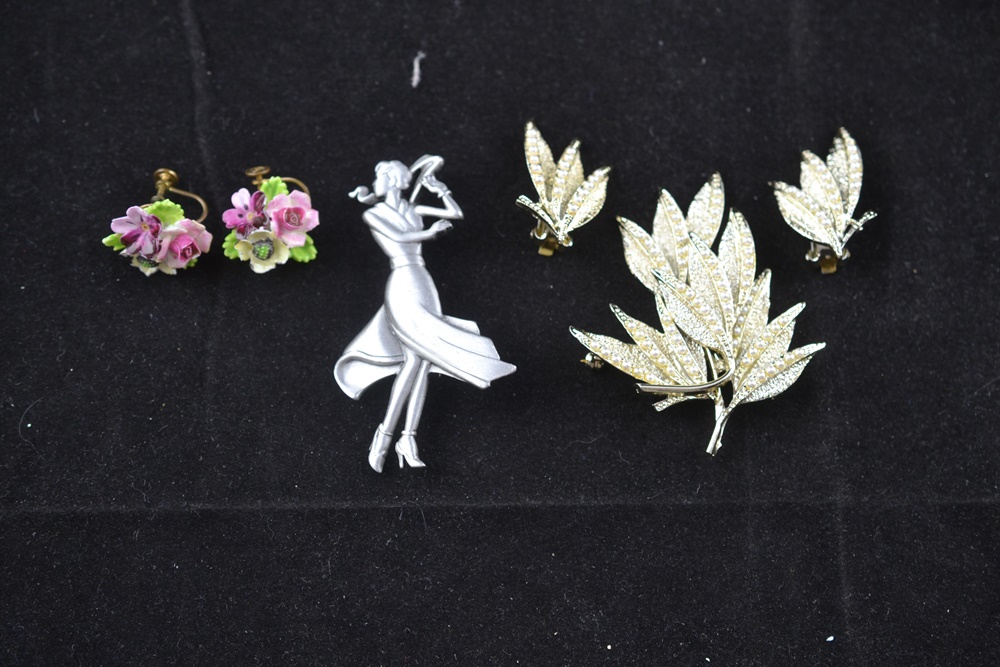 Vintage Dresden, J.J. and Dodds Marked Jewelry