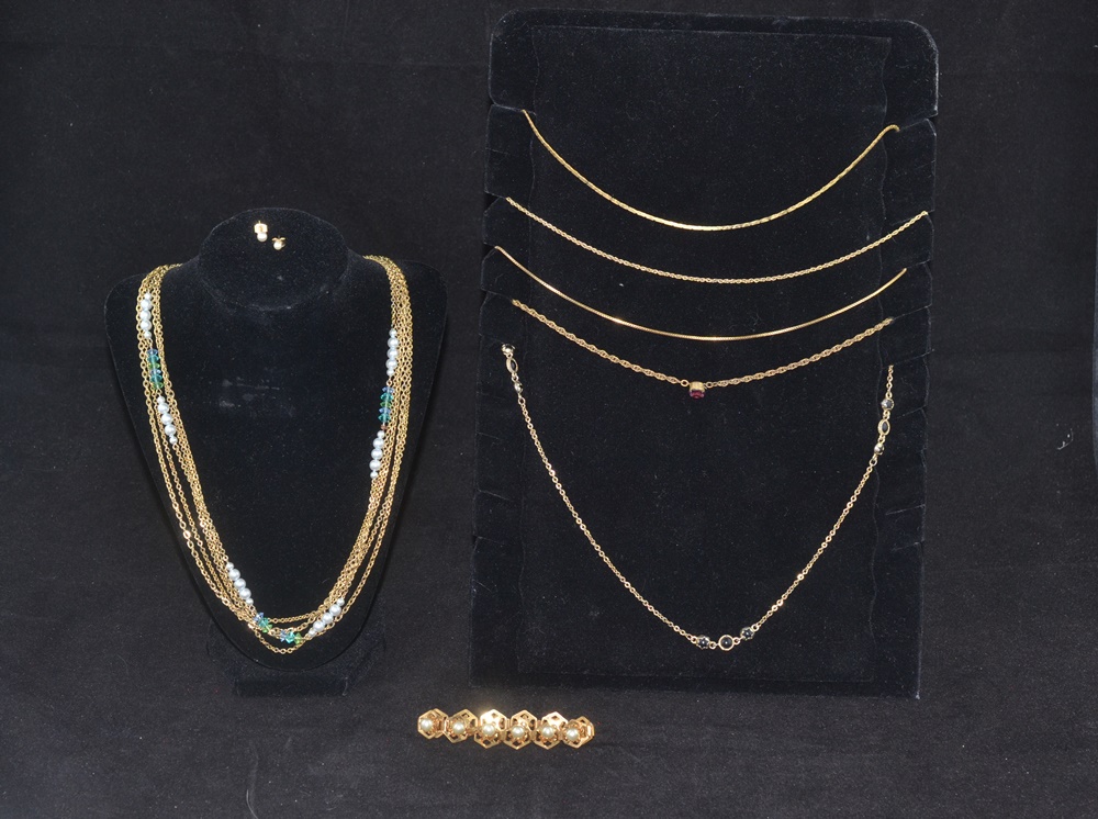 Six Vintage Necklaces And More