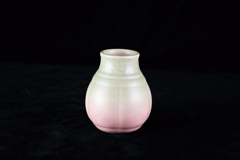 Rookwood Vase, Mold #6094 in Green Fading to Pink Matte Glaze