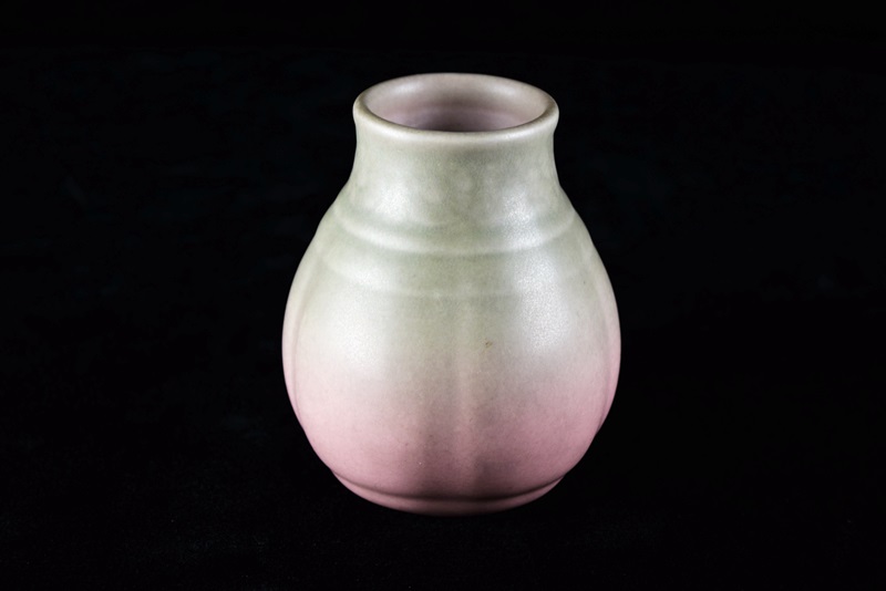 Rookwood Vase, Mold #6094 in Green Fading to Pink Matte Glaze