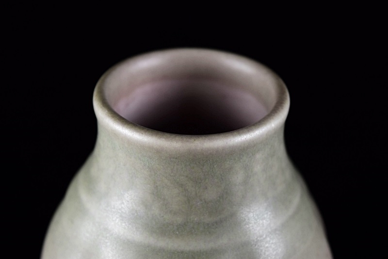 Rookwood Vase, Mold #6094 in Green Fading to Pink Matte Glaze