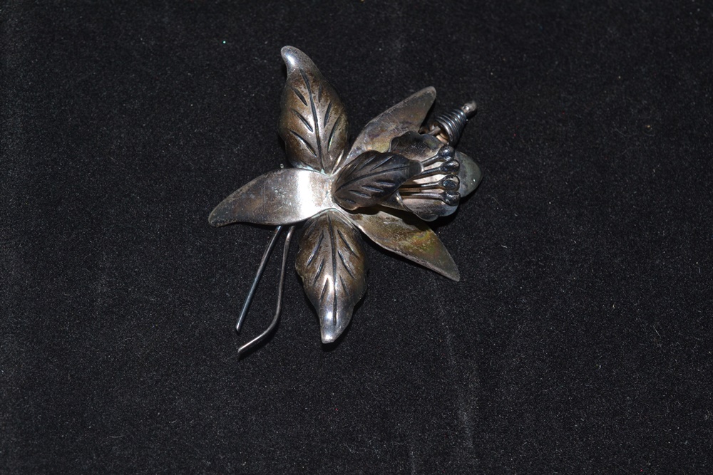 Vintage Marked Spratling Mexican Sterling Silver Brooch And More