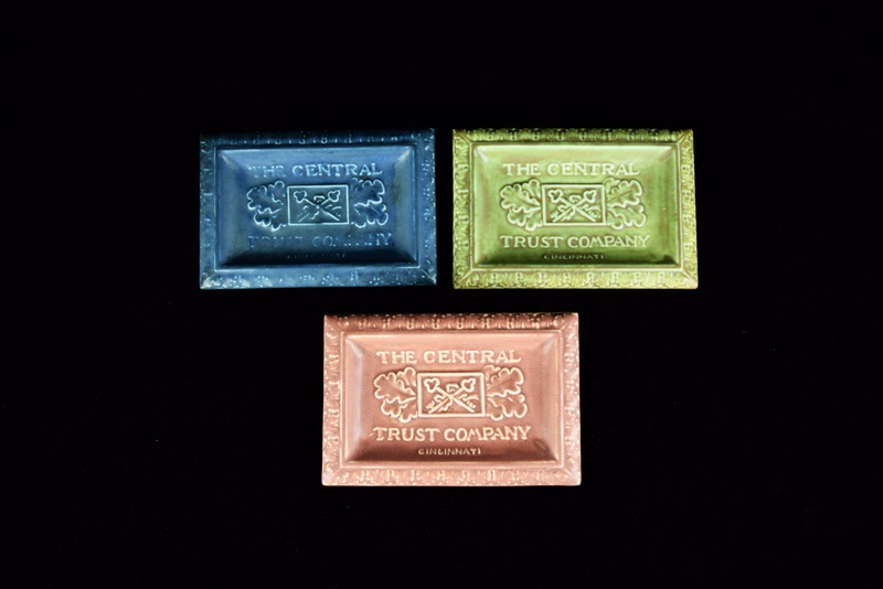 Three Rookwood Valet Trays Created For The Central Trust Company