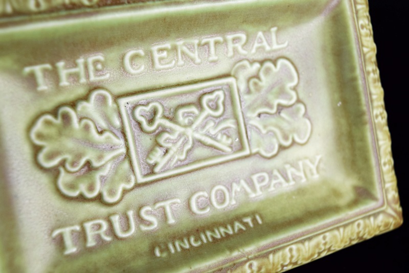 Three Rookwood Valet Trays Created For The Central Trust Company