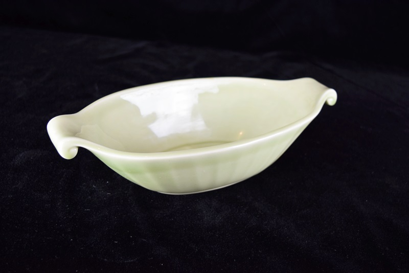 A Rookwood Oval Bowl with Scrolled Handles, Mold #2848, 1948