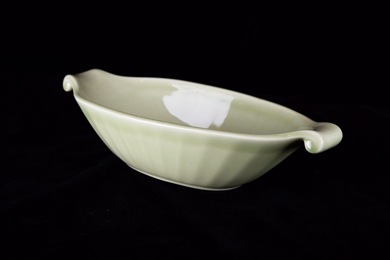 A Rookwood Oval Bowl with Scrolled Handles, Mold #2848, 1948