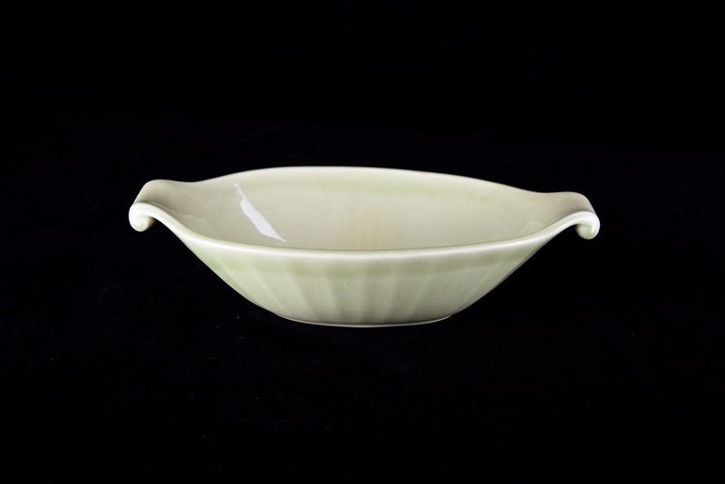 A Rookwood Oval Bowl with Scrolled Handles, Mold #2848, 1948