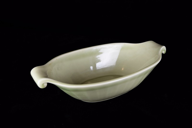 A Rookwood Oval Bowl with Scrolled Handles, Mold #2848, 1948
