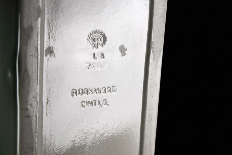 Two Rookwood Planters Each in Soft Green High Gloss Glaze