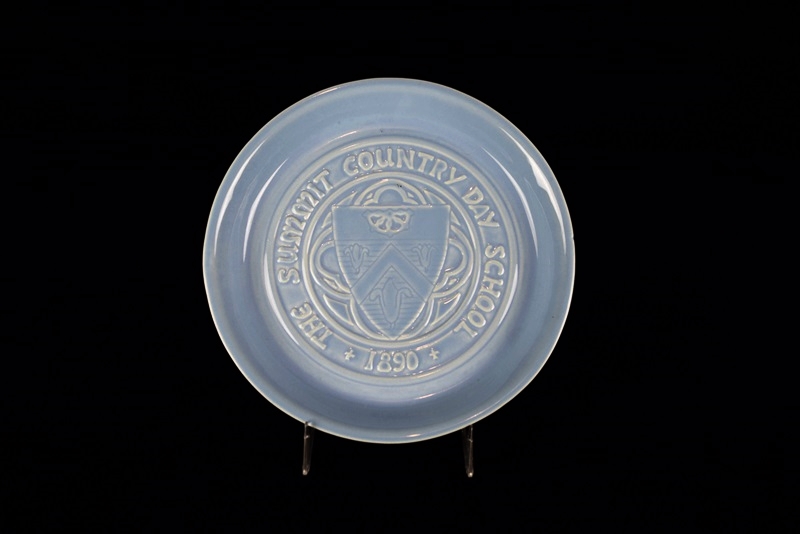 Rookwood "Summit Country Day School" Dish in Pale Blue Glaze