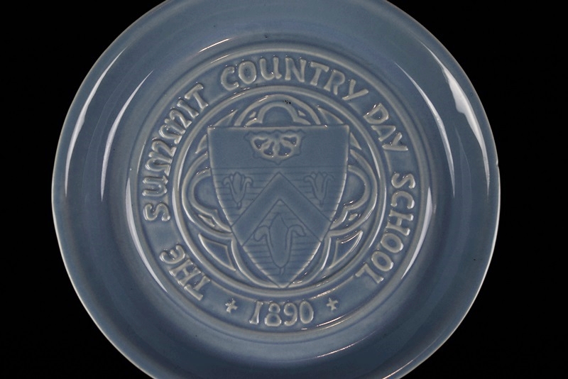 Rookwood "Summit Country Day School" Dish in Pale Blue Glaze