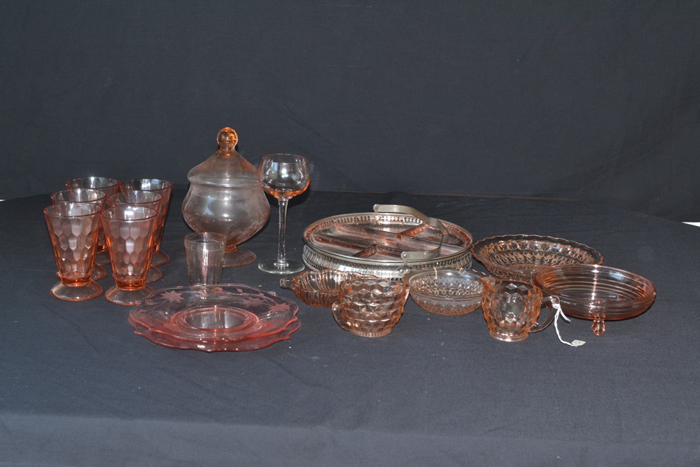 Vintage Pink and Depression Era Glassware