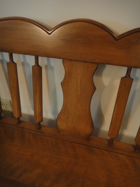 Early American Style Maple Railroad/Hall Bench