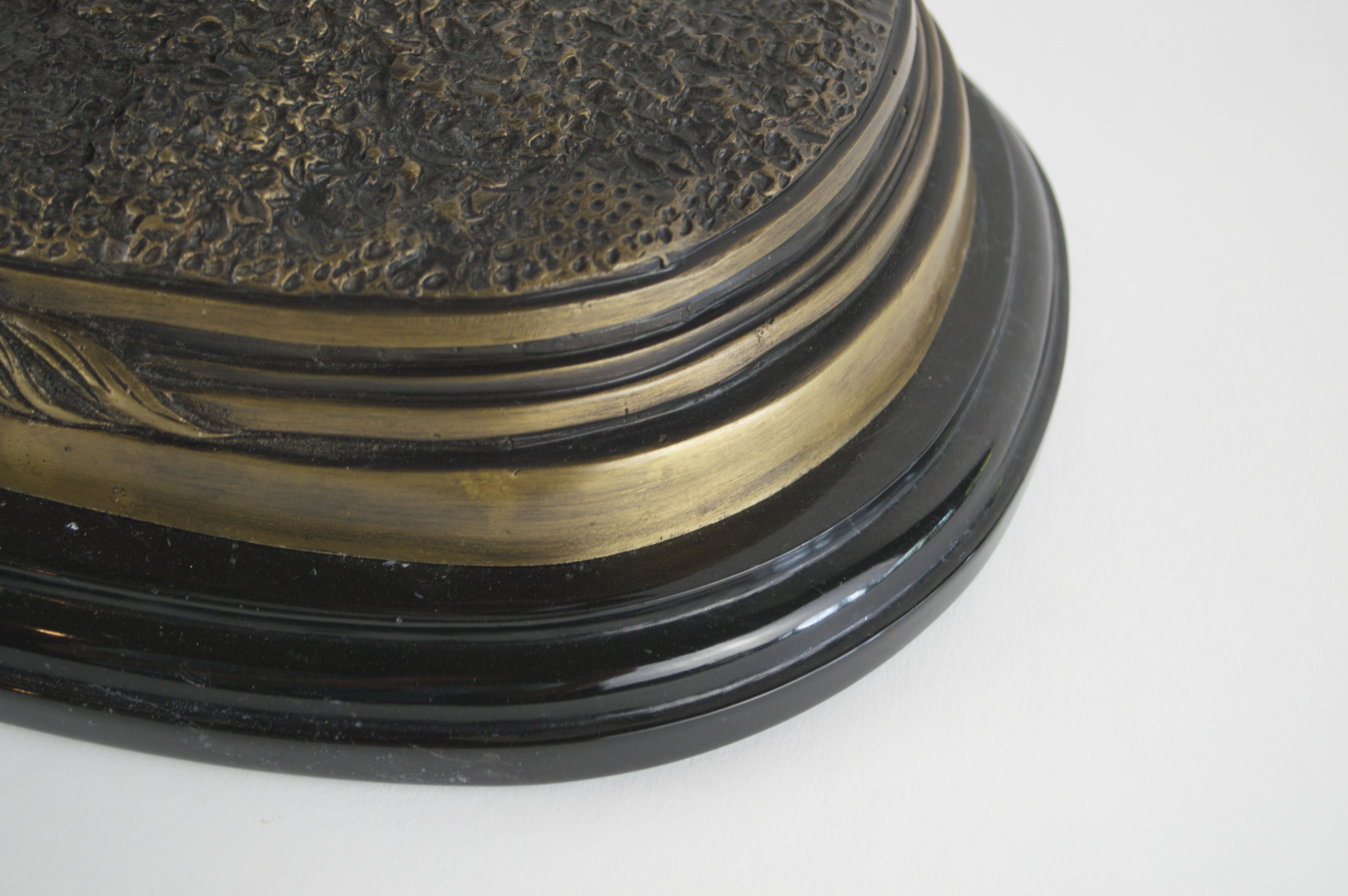 Bronze on Marble Thoroughbred Horse with Jockey “Delaware Park”