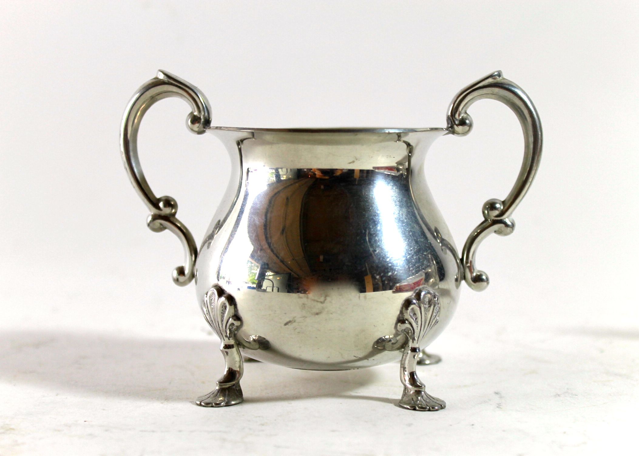 Empire Pewter Cream and Sugar Set