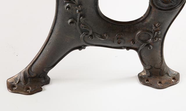 Antique New Oxford Cast Iron and Oak School Desk