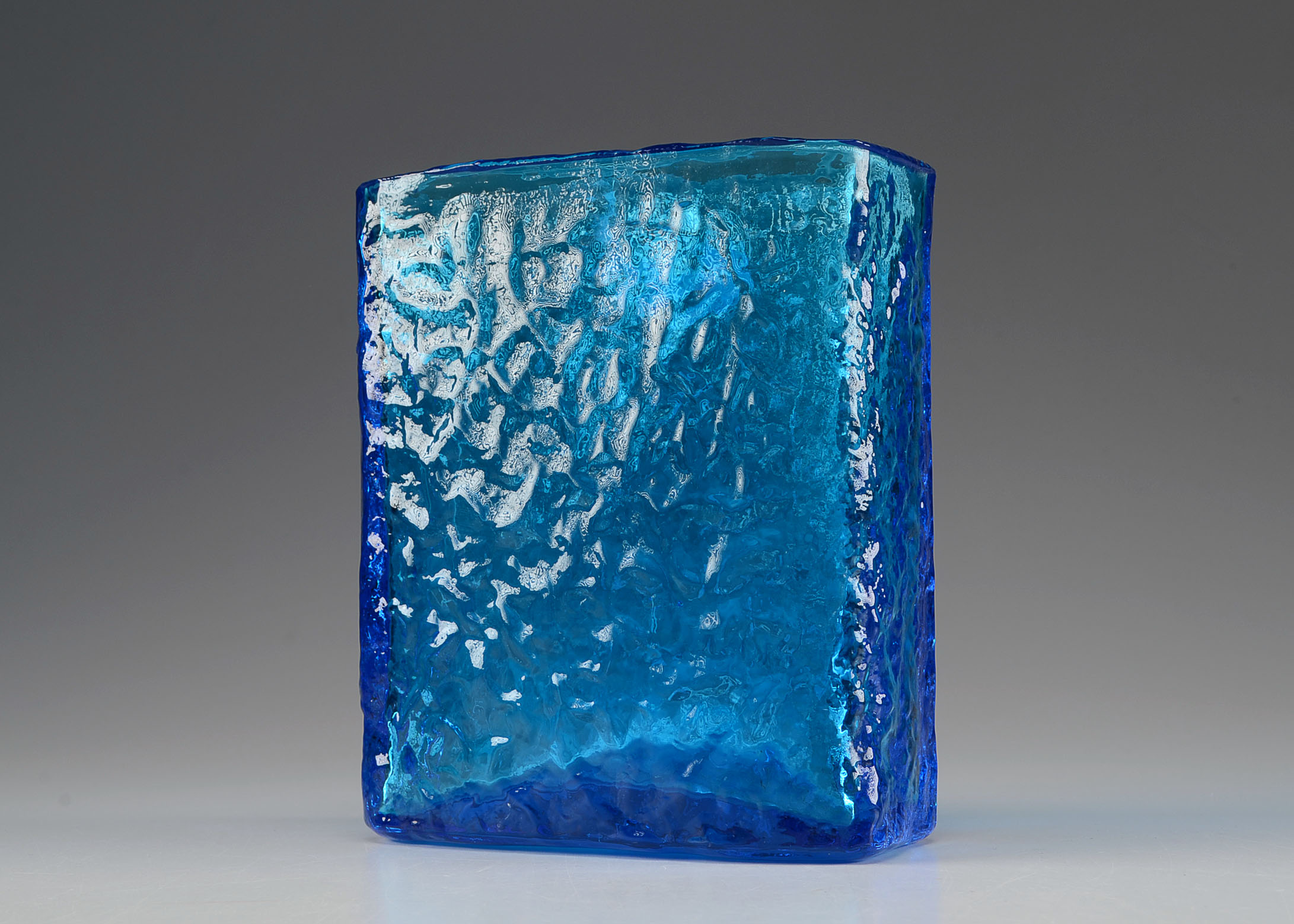 Mid-20th Century Bischoff Glass Handcrafted Vase