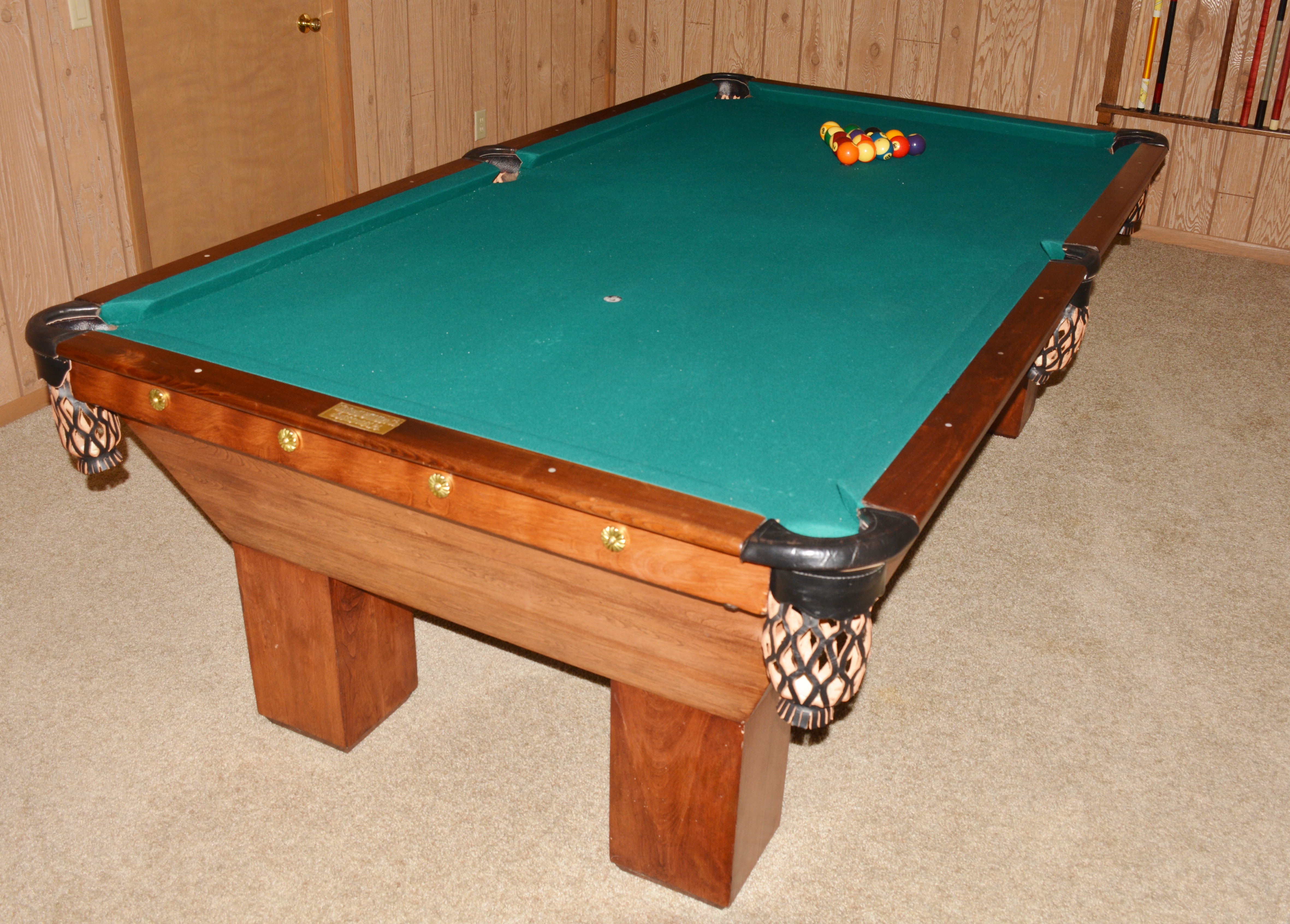Vintage Brunswick Billiard Table 