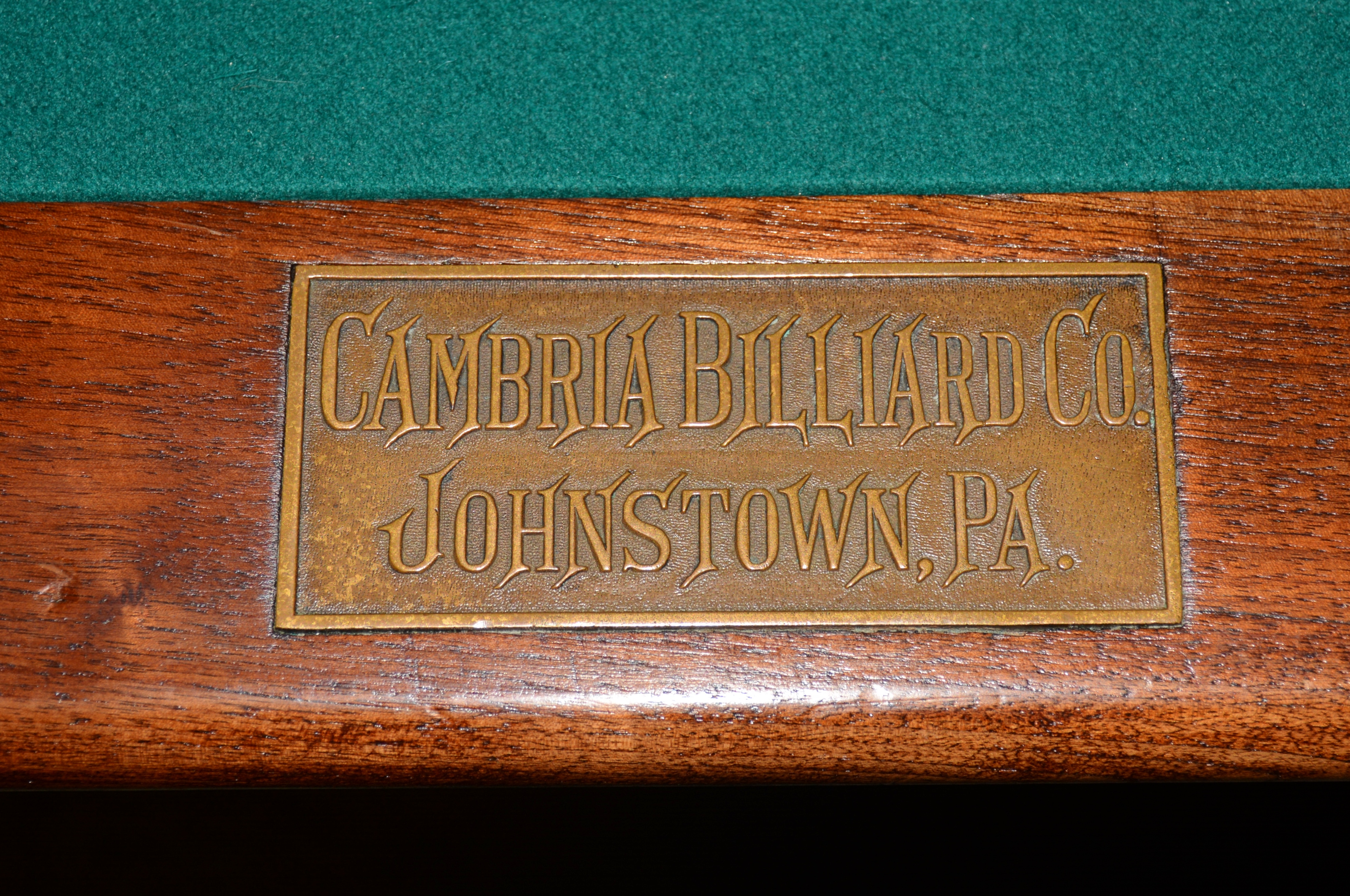 Vintage Brunswick Billiard Table 
