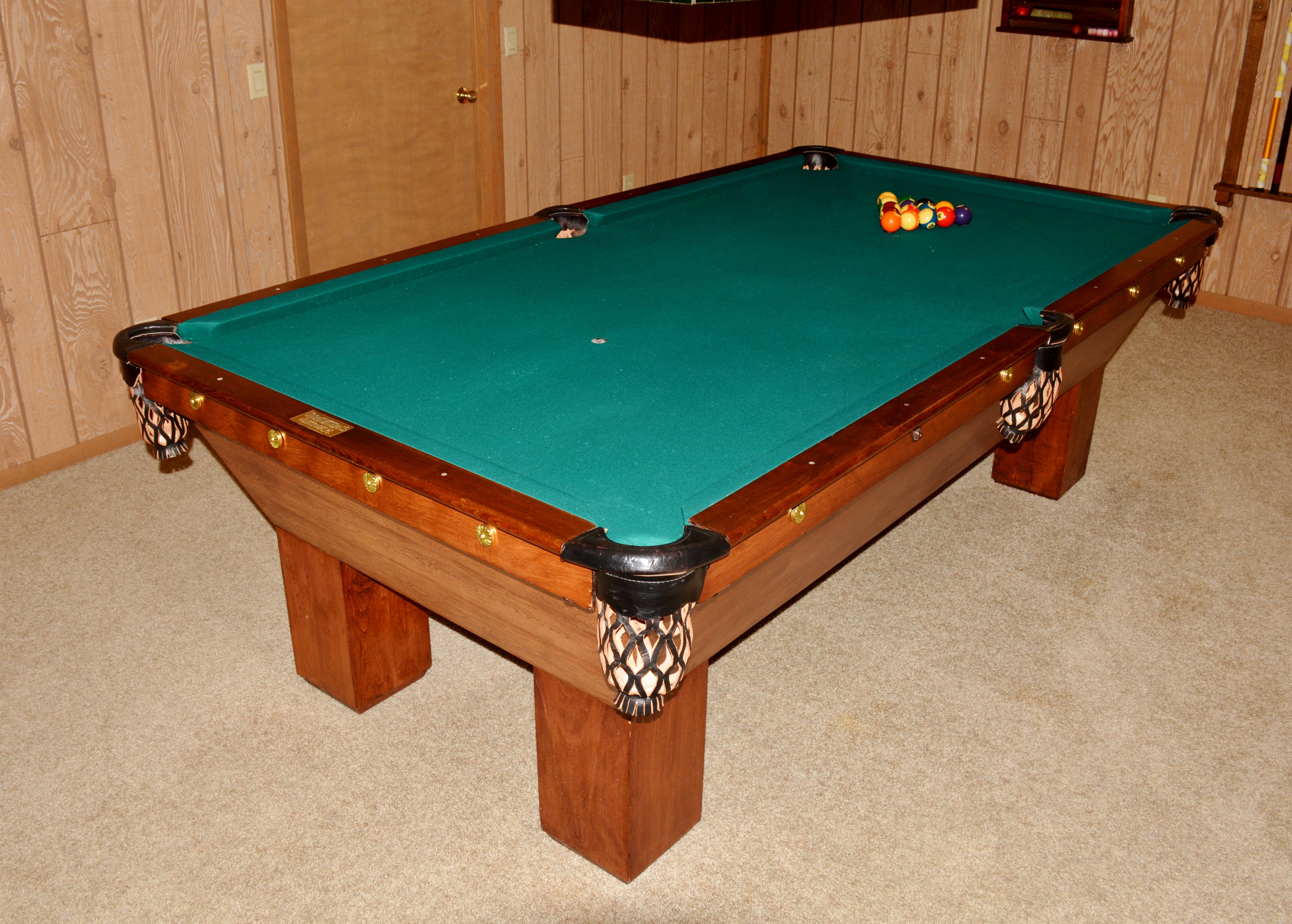 Vintage Brunswick Billiard Table 
