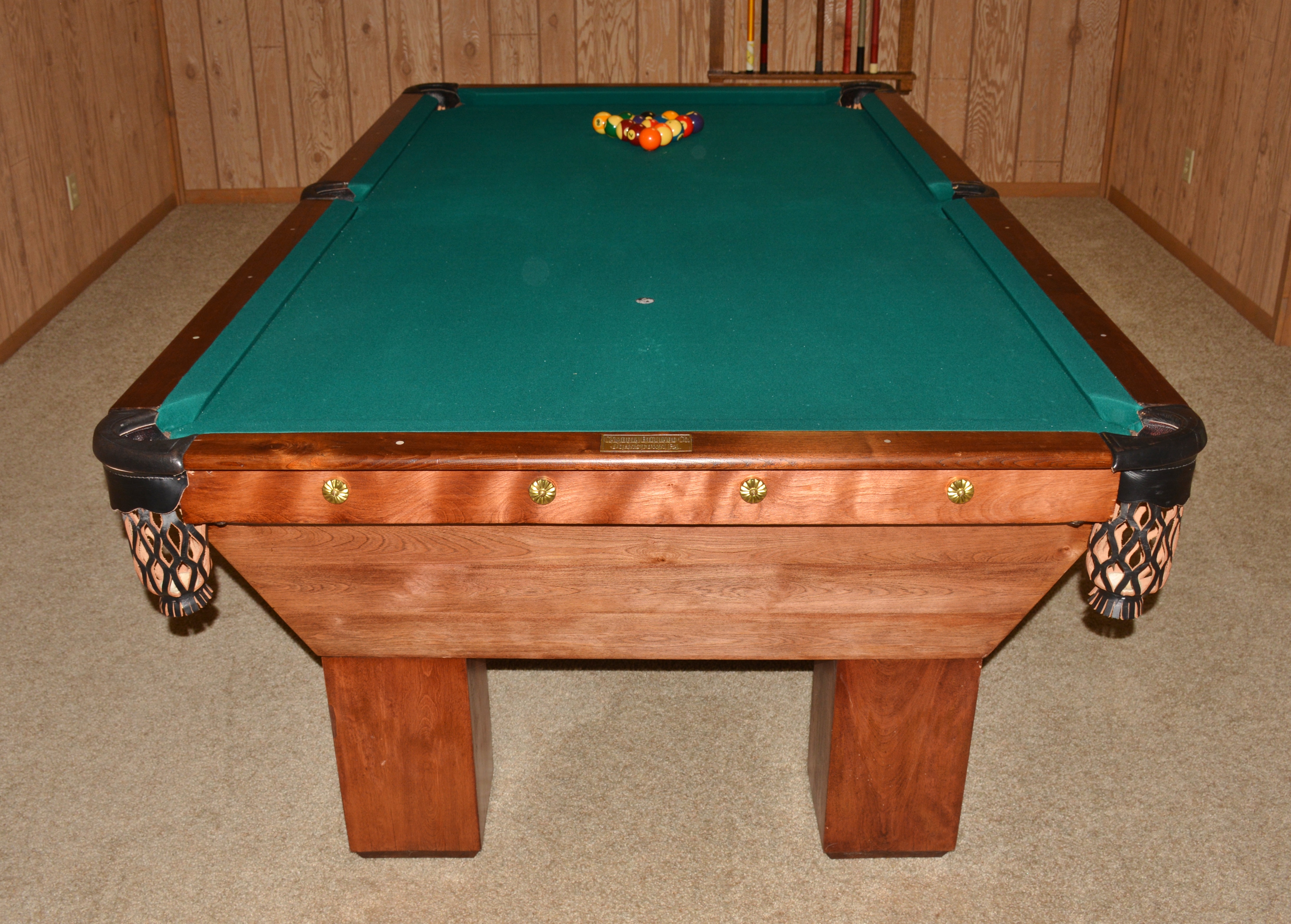 Vintage Brunswick Billiard Table 