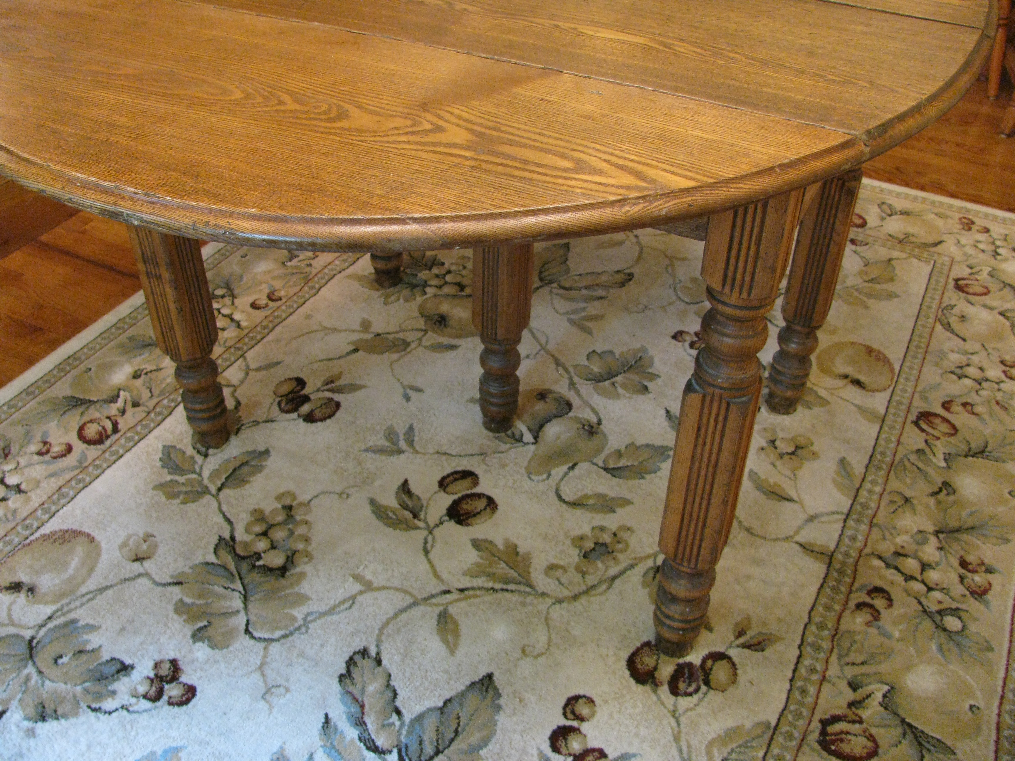 Tan, Sage and Cranberry Tuscan Style Area Rug 