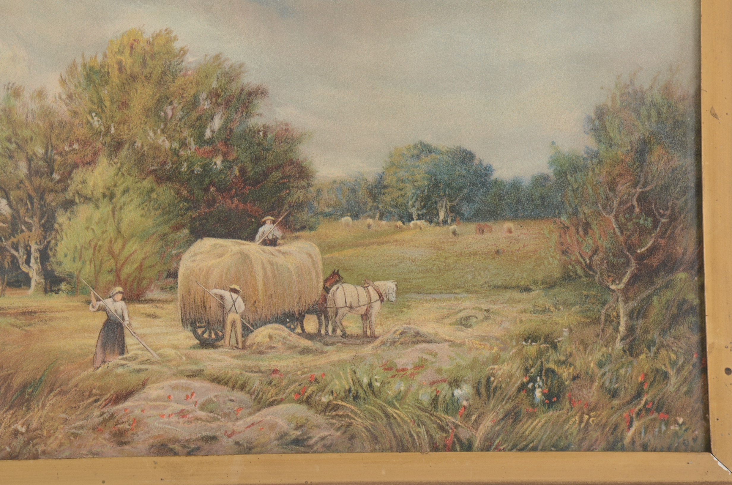 Framed Vintage P.R. Koehler Chromolithograph Print