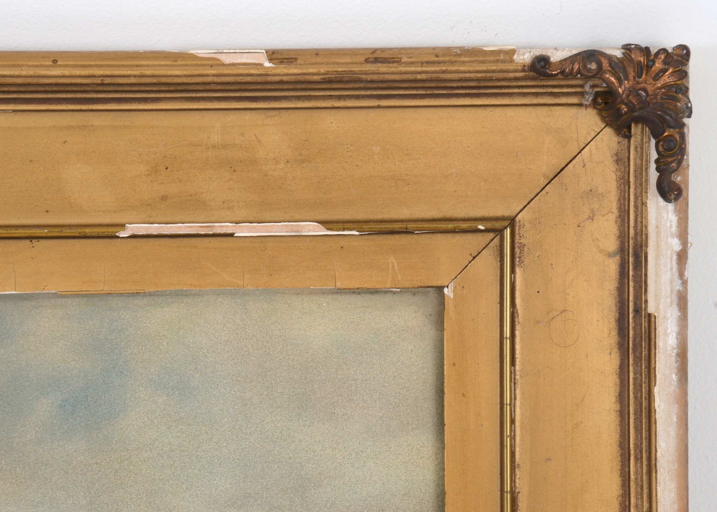 Framed Vintage P.R. Koehler Chromolithograph Print